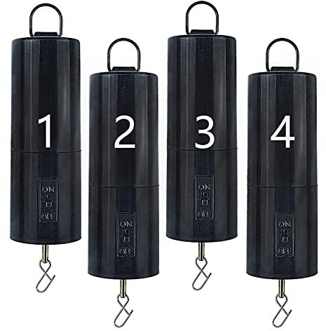 ISTOVO 4-Teilig Windrad Hängende Motor Anzeige batteriebetrieben Drehmotor Multifunktionsmotor für Werft Dekoration