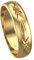 Świat Obrączek verziert Gold Eheringe 24 Karat Gold vergoldet aus 925 Silber für Hochzeit 4 mm, für Damen und Herren, EdellMetall