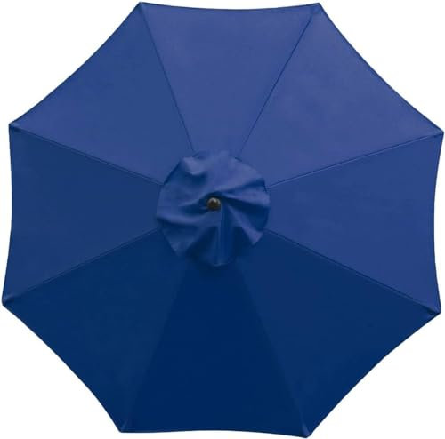 SANTUO Sonnenschirm Ersatzbezug 3m 8 Streben, UV-Schutz Ampelschirm Bezug, Wasserdicht Schirmbezug Sonnenschirm Ersatzteile für Balkon, Garten, Pool und Strand