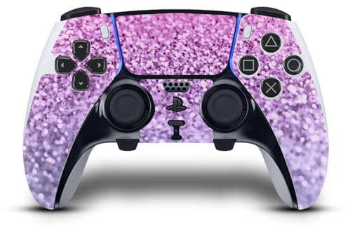 Head Case Designs Licenza Ufficiale Monika Strigel Fucsia Lavanda Mix Arte Vinile Sticker Gaming Pelle Adesivo Compatibile con Sony Playstation 5 PS5 DualSense Edge Controller