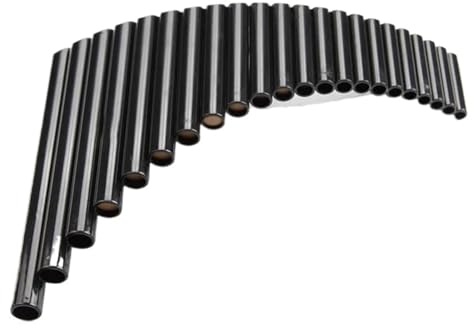 pan flute instrument 22 Pipes Plastic Panpipes G Key Pan Pipes Handmade Folk Musical Instruments Pan Flute Right/Left Hand Pan Flutes (Color : BK Right hand)