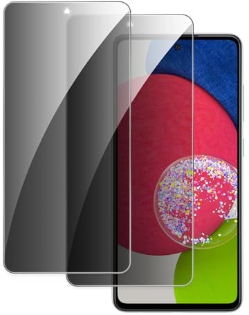 2pcs Verre Trempé Anti Espion pour Samsung Galaxy A52s 5G/A52 5G, Privacy Film de Protection en Verre Trempé, Écran Anti-rayures, Anti-emprenites digitales, Haute Définition, Sans Bulles