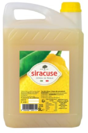 Siracuse Jus de Citron 120 x 5ml/Boite, 500ml/Bouteille, 5L/Bidon et Jus de Yuzu 250ml/Bouteille - Lot 1, 2 et 3 Unités - Livraison Gratuite France (1, Jus de citron 5L)