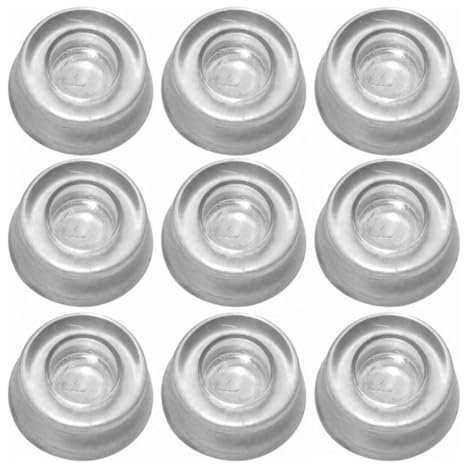 NHPY 12 Piezas Transparentes Almohadilla Pies De Goma, 22 * 10Mm Lagrimas Silicona Adhesivas,Tacos De Goma, Almohadillas Amortiguadoras De Ruido, Para Puertas Y Mueble