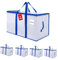 ZFWDSY Umzugstaschen 105 L, 4er-Pack Aufbewahrungstaschen mit Reißverschluss, Umzugstaschen Heavy Duty Extragroß, Packtaschen für Umzugsbedarf, Faltbare Reisetasche oder Weihnachtsbaumtasche