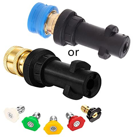 PLCPDM Hochdruckreiniger Gewehr Adapter Schnellanschluss Für K2 K3 K4 K5 K6 K7 Autowaschzubehör Garten Für Autos Die 5 Düsenadapter Waschen
