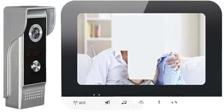Sistema di Registrazione citofono Senza Fili WiFi da 7 Pollici App per Telefono Cellulare con Controllo di sblocco Intelligente