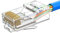 MOGOOD Conectores RJ45, 50 Piezas Conectores RJ45 Cat6 (Conector Cat6/Enchufes Modulares RJ45/Conector Ethernet) para Cable UTP Sólido o Trenzado
