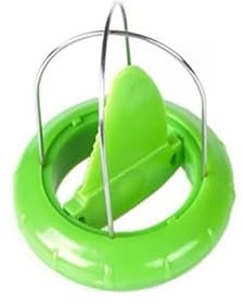Pelador de kiwi, herramienta de kiwi de fácil agarre, pelador de kiwi de acero inoxidable 2 en 1 y cortador de kiwi para kiwi, fruta del dragón, etc., ralladores, peladores y rebanadores (verde)