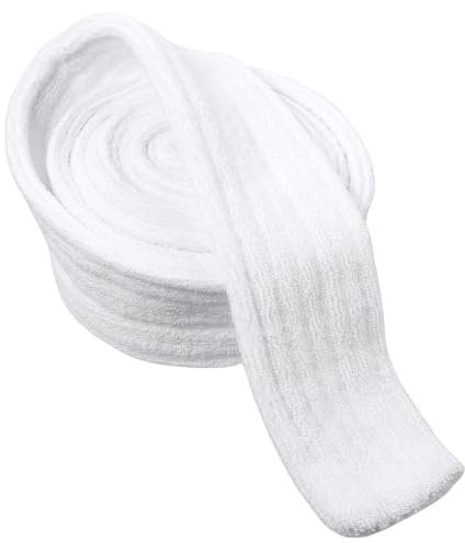 Teaaha Bademantel Gürtel Ersatz, Weicher Flanell Bademantelgürtel, Ersatzgürtel für Bademantel, Hotel-Bademantelgürtel, Unisex Bademantel Gürtel, Weiß