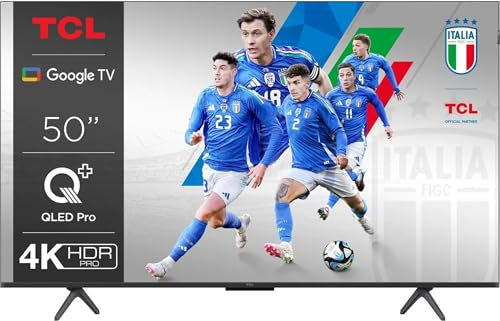 TV QLED Tcl 50C69B 126 cm 4K UHD 2024 Aluminium brossé