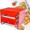 GZYHDC Horno de Pizza eléctrico con Piedra para Restaurante y hogar, Control de Temperatura Independiente de Doble Capa, Horno de Pizza Comercial, 110 V