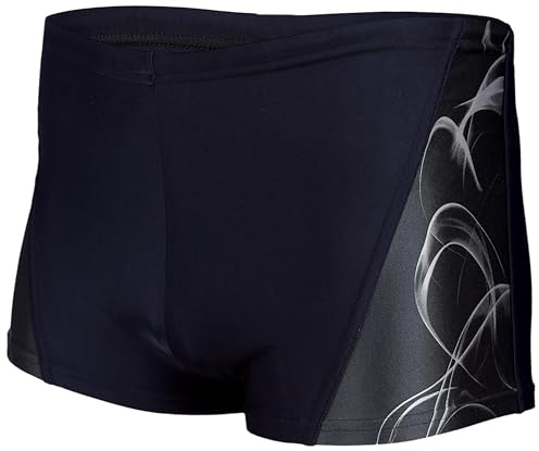 Aquarti Herren Kurze Badehose mit Streifen