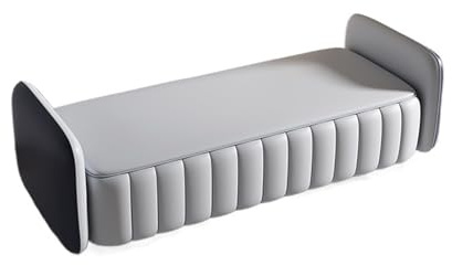 GEK208130 Modern Schlafzimmer-Betthocker, gepolsterter Ottoman/Bank, Schuhwechselhocker, einfache Garderobenbank, Sofahocker Dekorativ(Haze Blue,180 * 50 * 48cm)