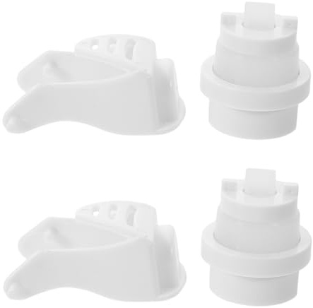 Yardenfun 2 Sets Replacement Toothpaste Dispenser Parts - Automatic Squeezer Vacuum Pump Accessories - DIY Toothpaste Dispenser Push Rod for Wall Mounted in Bathroom