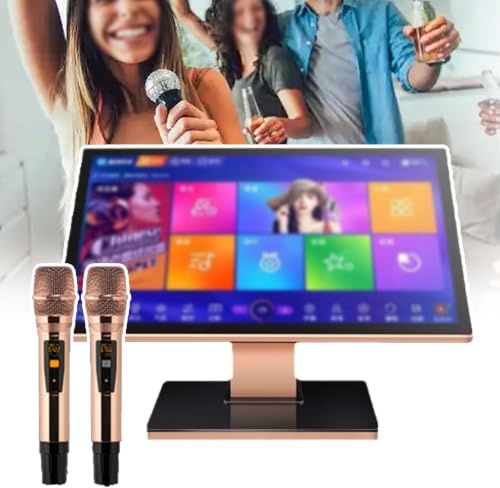 KTV Karaoke Machine – Dual System, 500GB-8TB Storage, DSP Microphone Reverb, Voice/Mobile/Touchscreen Song Selection, 27 Languages, Millions Of Online Songs | For KTV & Home Use(A,4TB)