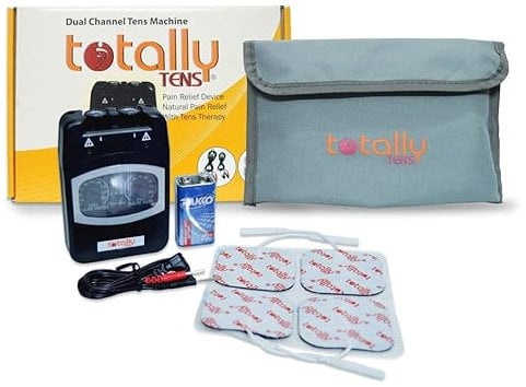 Totally TENS TPN-Type Analogue Dual Channel TENS Machine – Portable EMS Pain Relief for Back, Sciatica, Muscle and Nerve Pain – Electrodes & Batteries Included – Natural Therapy Drug Free Pain Relief
