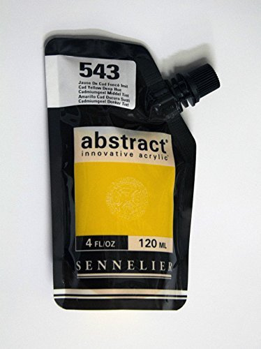Sennelier Abstract Innovative Acrylic Artist Paint Pouch 120ml (543 Cadmium Yellow Deep Hue)