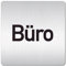 Türschilder24 XXL Schild - Türschild (B) • 125 x 125 mm • Büro • 1,5 mm Aluminium Vollmaterial • 100% Made in Germany (Büro Text)
