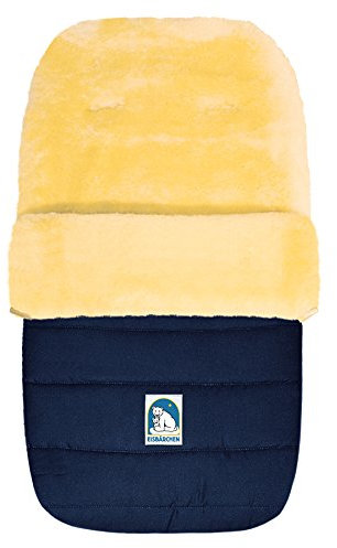 Eisbärchen 968 MA Großer Lammfellfußsack in marine/blau
