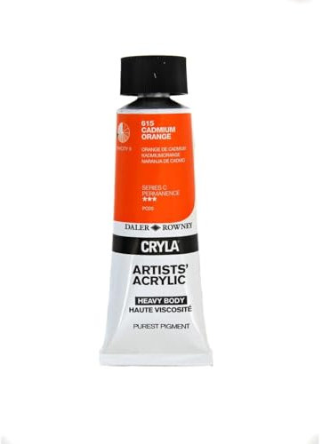 Daler-Rowney Cryla Acrylic 75 ml Cadmium Orange, Professional Artists