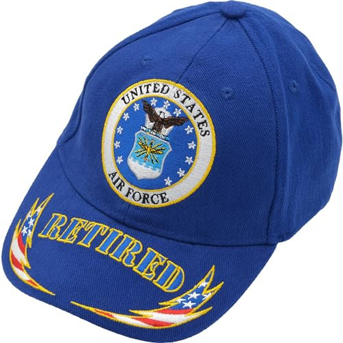 United States Air Force Retired Blue Hat Cap USAF, Blau, Einheitsgröße - Blau - Einheitsgröße