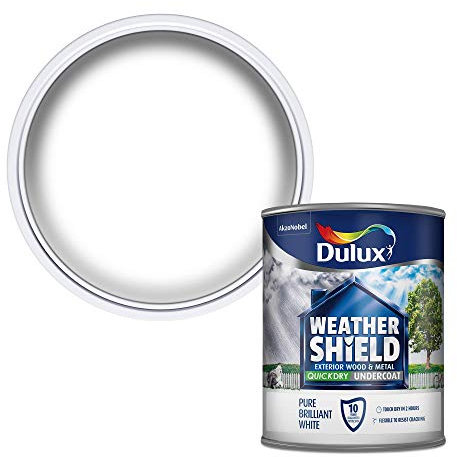 Dulux Weather Shield Quick Dry Undercoat Paint, 750 ml - White