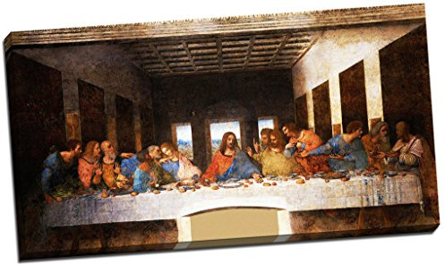 Leonardo Da Vinci The Last Supper Canvas Print Picture Wall Art Large 30x16 Inches by Panther Print