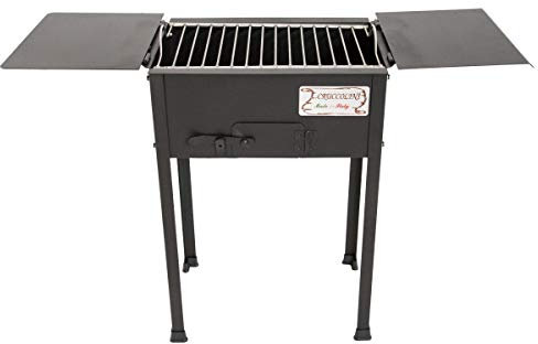 Cruccolini BA1-X Barbecue Elba a Carbone, Nero, 87x30x60 cm
