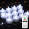 Topstone Pack Of 12 Remote Controlled Led Tea Light Cold White