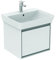Ideal Standard Waschtischunterschrank Connect air, 485x412x400mm, Weiß gl.und hellgrau matt, E0844KN