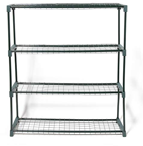 Lacewing 4-Tier Mini Greenhouse Plant Germination Cold frame Shelf Stand with Removable Cover (1)