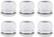 uxcell PG42 Cable Gland 32mm-38mm Wire Hole Waterproof Nylon Joint Adjustable Locknut with Washer White 6pcs