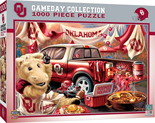 MasterPieces Unisex-Erwachsene 1000 Teile Gameday Heckklappenpuzzle, Teamfarben, Pieces-19.25 x 26.75