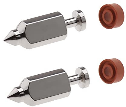 ECSiNG Vergaser-Schwimmerventil-Nadelsitz-Kit Kompatibel mit Brriggs & Stratton Lawn 83412 90700 91700 Mäher-Motorreparatur-Ersatzzubehör 398188 2 Sätz