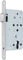 BKS B-12010-21-L-8 Fluchttürschloss Türschloss links PZW DM65, 1-Türflügel, Rundstulp 24mm Schloss für Flüchttüren Edelstahl rostfrei B1201, Silber