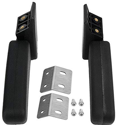 Keenso Motorradarmlehne für Motorradkoffer, klappbar, Topcase, Rücksitz, Schwarz