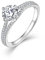 Starchenie 1CT Verlobungsring 925 Sterling Silber Ehering zum Jahrestag für Damen