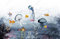 Fototapete 3D Effekt Kinderzimmer Deko Qualle Tropischer Fisch Tapete Wandbild Tapeten Für Wohnzimmer Schlafzimmer -HUI246821 200x140cm