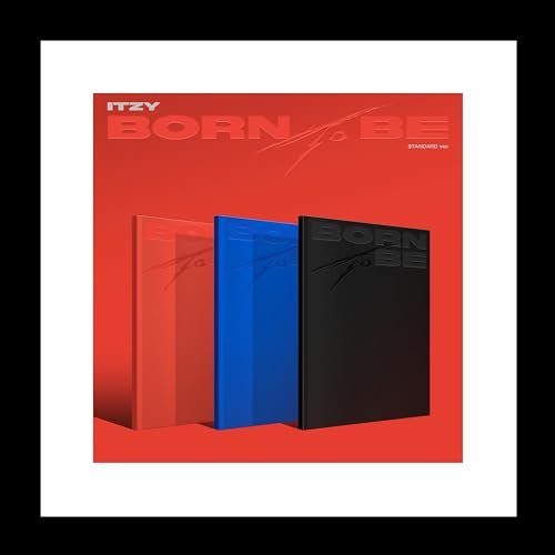 ITZY BORN TO BE 2nd Album Contents+Poster on pack+Photocard+Tracking Sealed (Standard SET(Black+Blue+Red))