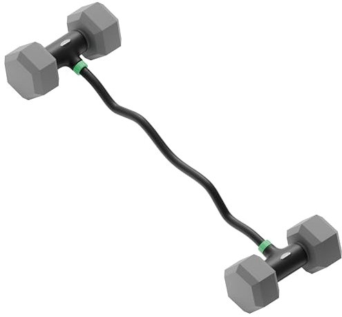 Gymbodiez Multibell SZ-Stange - Verwandel deine Kurzhanteln in eine SZ-Stange - 105cm Länge - Fitnessgeräte für Zuhause, Kurzhanteln 2er Set, Hanteln Set, Verstellbare Hanteln
