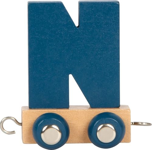 small foot Buchstabenzug Polar N aus Holz, Holzzug individuell kombinierbar, zum Dekorieren und Verschenken, 12584