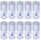 CHGCRAFT 10pcs 15ml Empty Nail Polish Bottles with Silver Lid and Soft Brush, Glass Material, Reusable, Perfect for Nail Art, Sample Storage, Travel, Creative Activities