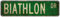 Metallschild BIATHLON DR, Vintage-Schilder, Retro-Blechschilder, Kunstschild, Aluminiumschild für Schlafzimmer, Küche, Garten, Wand, Bar, Club, Kaffee, Hängeschild, Heimdekoration, 10,2 x 40,6 cm