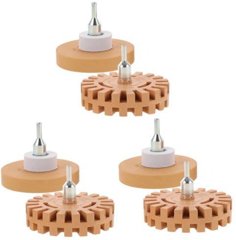 iplusmile 6 Stk Gummirad entfernen Aufkleber fürs Auto gekneteter Radiergummi Autoaufkleber Radierer Fix Rad zur Farbentfernung Aufkleber Rad Aufkleber-Entferner Radiergummi für Bohrer Khaki