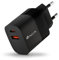 NGS Bud 45 W - Chargeur mural ultra rapide avec 2 ports USB-C(PD & PPS 45 W) USB-A (QC 3.0 18 W) Compact et portable pour smartphones, tablettes, ordinateurs portables, matériaux GAN ignifuges, charge