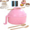 Schüssel mit, Mikrowelle, Microwave Ramen Bowl, Ramen-Nudelschüssel mit Essstäbchen, Microwave Ramen Cooker Instant Noodles Bowl with Chopsticks Spoon Phone Holder (A)