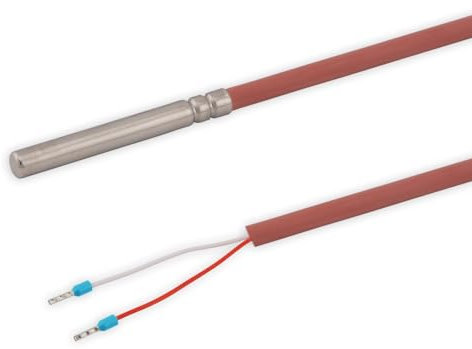 Tmonit - Temperaturfühler NTC 2,2 kOhm | 5 Meter Silikon-Leitung | bis +200°C | Made in Germany | Temperatursensor Fühler Kabelfühler Solarfühler