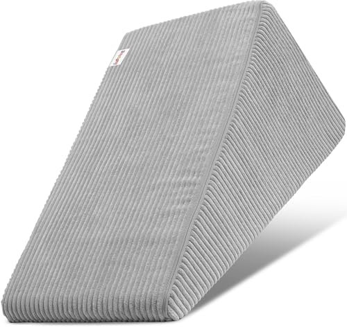 Linodino® Ri-Ra-Rutsch Rutsche | Spielsofa Add-on I Erweiterungs-Bauteil für aktives Spielen, Klettern & Bewegung im Kinderzimmer I Elefanten Grau