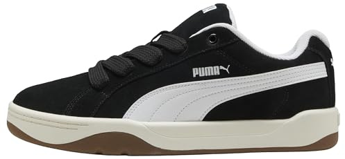 PUMA Erwachsene Park Lifestyle Easy Suede Sneakers 44, Black White Gum Beige